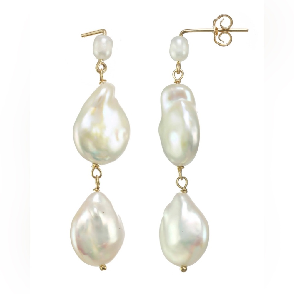 Nib CARO EARRINGS.  Iridescent & pretty.